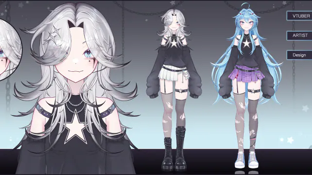 VTuber model add-on art from Lynniia's VGen portfolio
