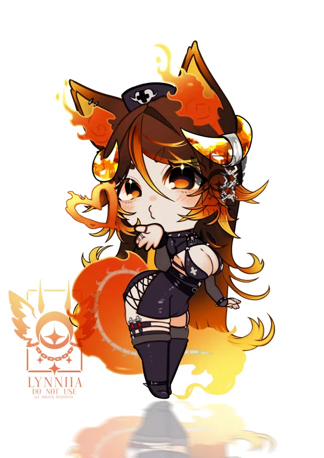 Chibi illustration from Lynniia's VGen portfolio