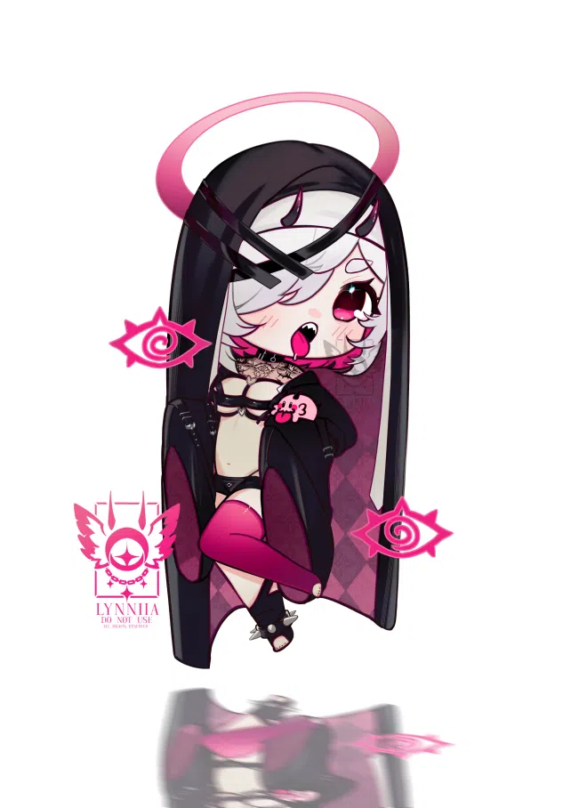 Chibi illustration from Lynniia's VGen portfolio